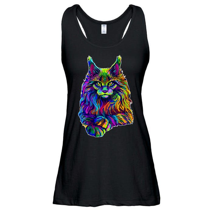 Colorful Lynx Ladies Essential Flowy Tank