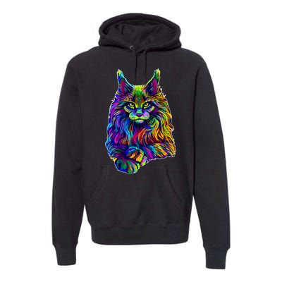 Colorful Lynx Premium Hoodie