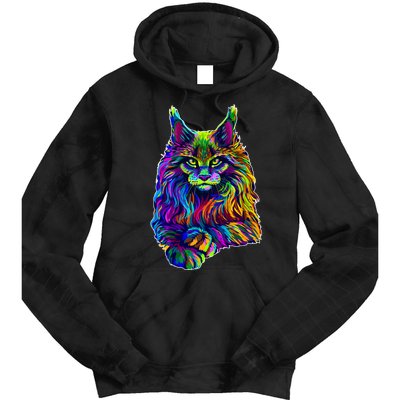 Colorful Lynx Tie Dye Hoodie