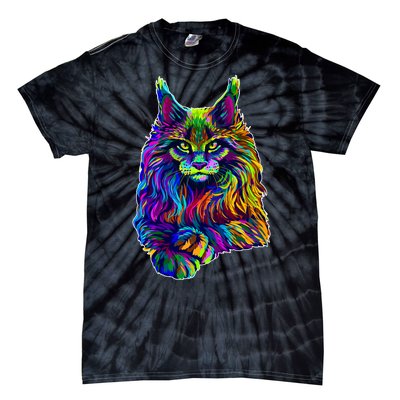 Colorful Lynx Tie-Dye T-Shirt