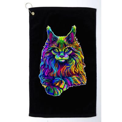Colorful Lynx Golf Towel
