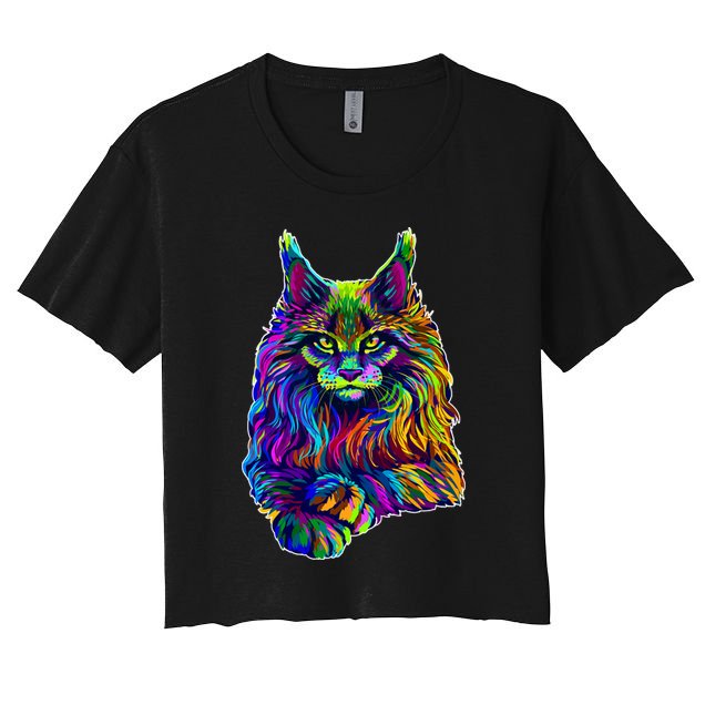 Colorful Lynx Crop Top