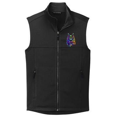 Colorful Lynx Collective Smooth Fleece Vest