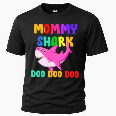 Colorful Mommy Shark Doo Doo Doo Performance Shirt