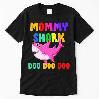 Colorful Mommy Shark Doo Doo Doo Tall T-Shirt