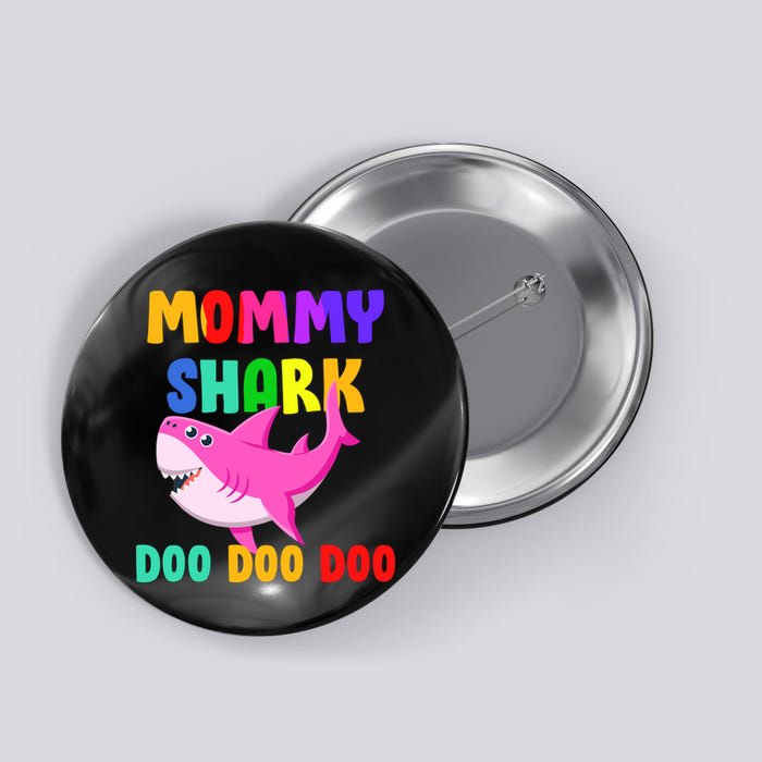 Colorful Mommy Shark Doo Doo Doo Button