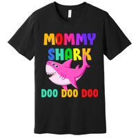 Colorful Mommy Shark Doo Doo Doo Premium T-Shirt
