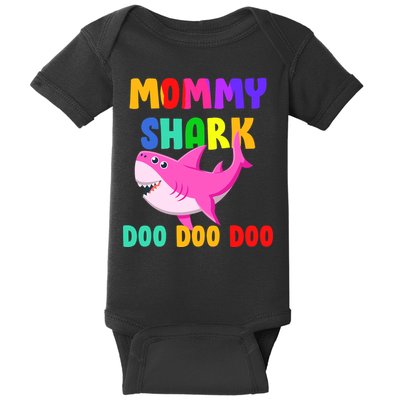 Colorful Mommy Shark Doo Doo Doo Baby Bodysuit