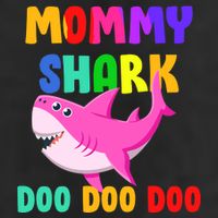 Colorful Mommy Shark Doo Doo Doo Golf Towel