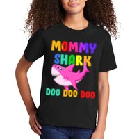 Colorful Mommy Shark Doo Doo Doo Kids T-Shirt