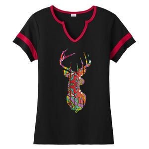 Colorful Moose Ladies Halftime Notch Neck Tee