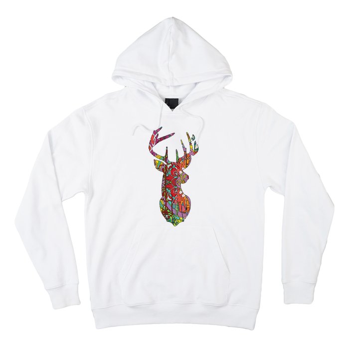 Colorful Moose Hoodie