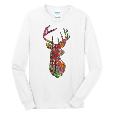 Colorful Moose Tall Long Sleeve T-Shirt