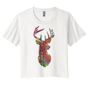 Colorful Moose Women's Crop Top Tee