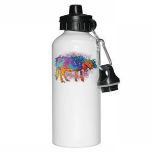 Colorful Pattern Cow Splatter Aluminum Water Bottle