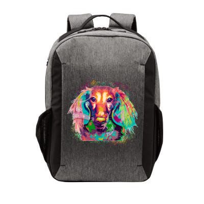 Colorful Pattern Dachshund Dog Vector Backpack