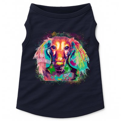 Colorful Pattern Dachshund Dog Doggie Tank