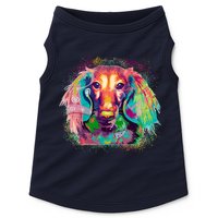 Colorful Pattern Dachshund Dog Doggie Tank