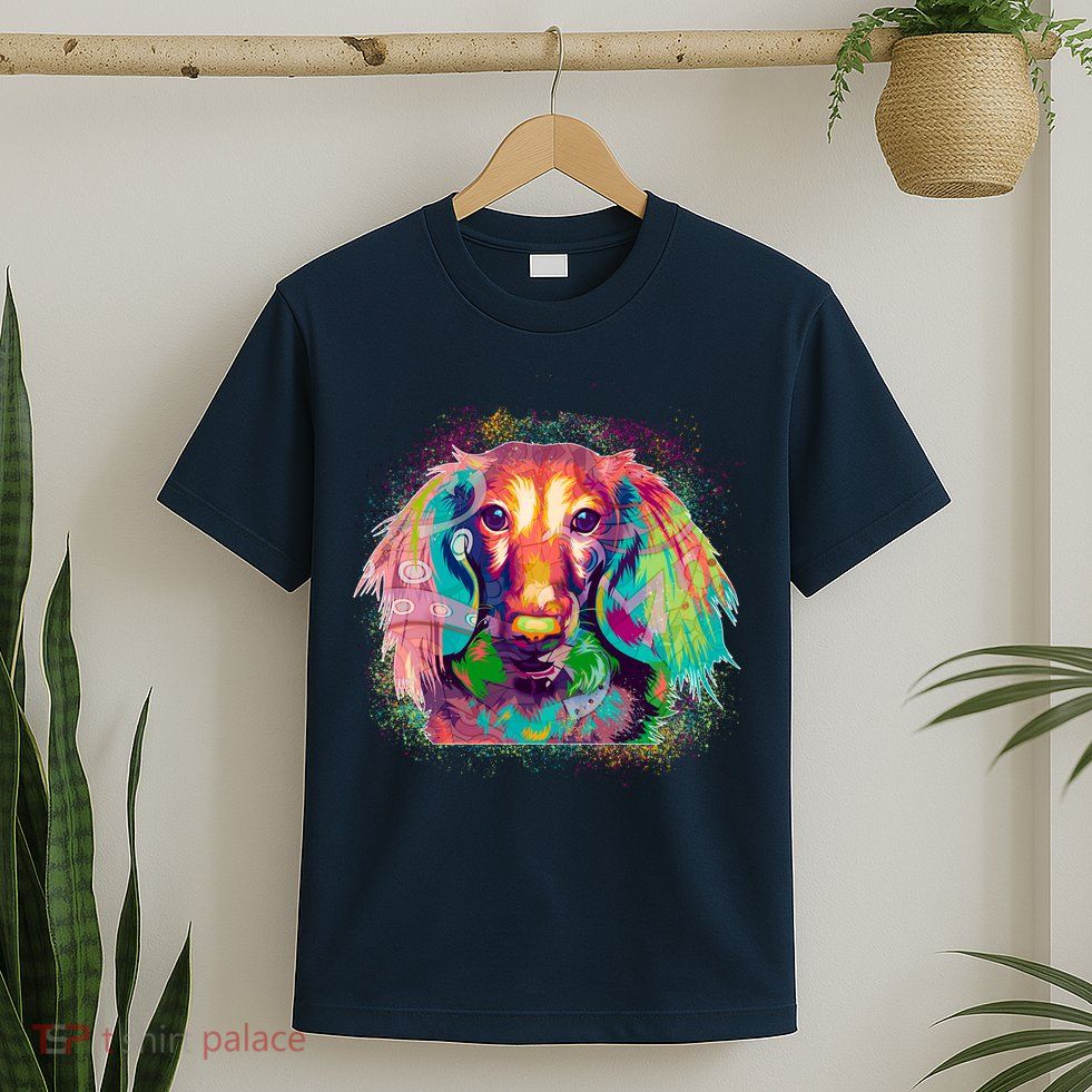 Colorful Pattern Dachshund Dog T-Shirt