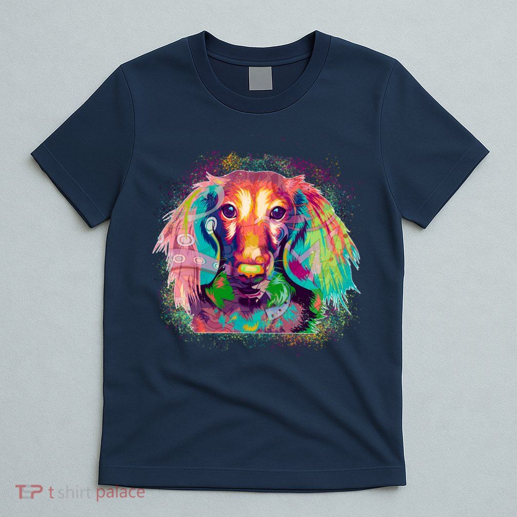 Colorful Pattern Dachshund Dog T-Shirt