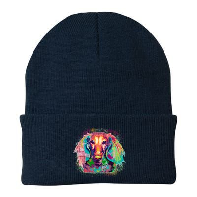 Colorful Pattern Dachshund Dog Beanie