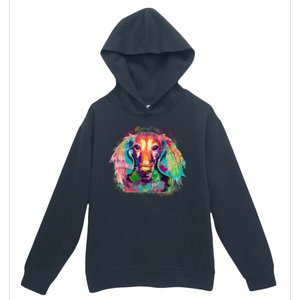 Colorful Pattern Dachshund Dog Urban Pullover Hoodie