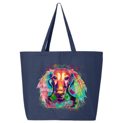 Colorful Pattern Dachshund Dog 25L Jumbo Tote