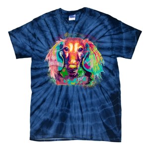 Colorful Pattern Dachshund Dog Tie-Dye T-Shirt