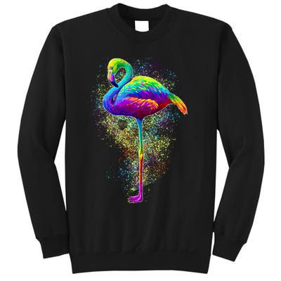Colorful Pattern Flamingo Sweatshirt