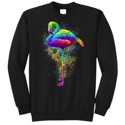 Colorful Pattern Flamingo Sweatshirt