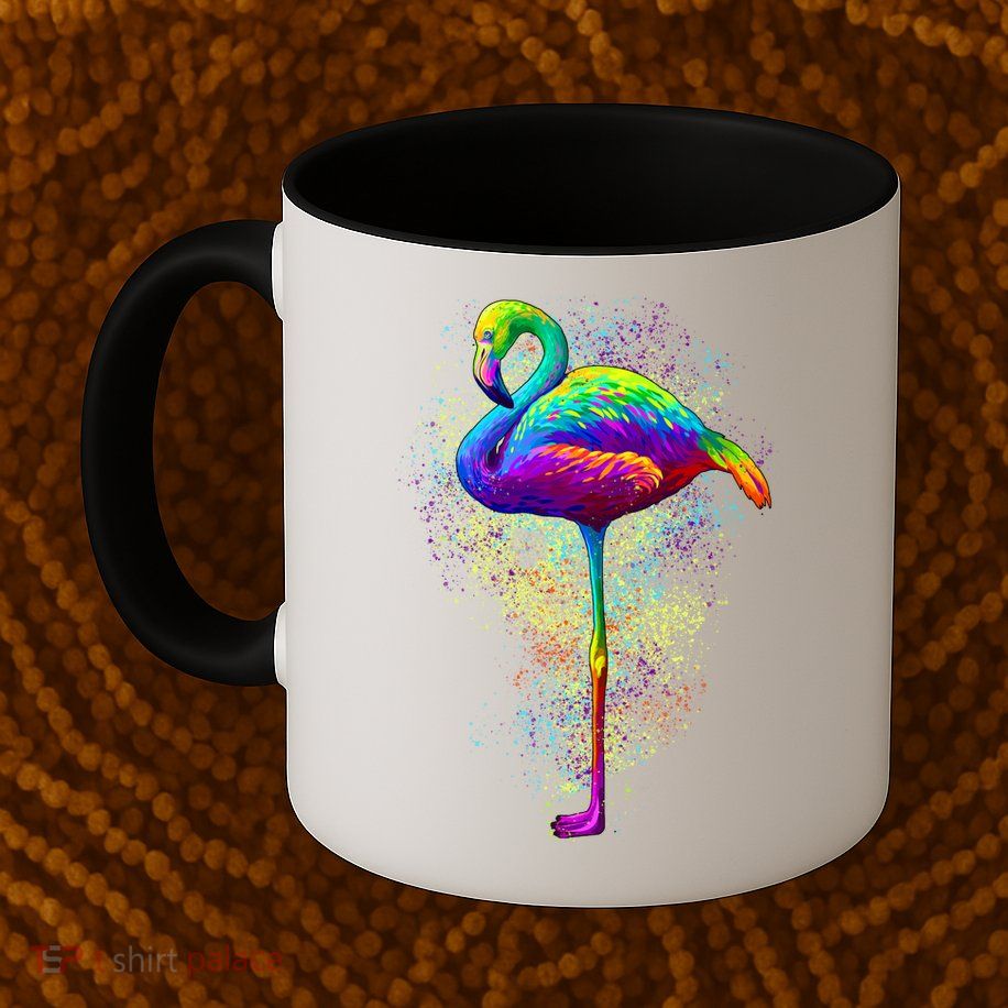 Colorful Pattern Flamingo Mug