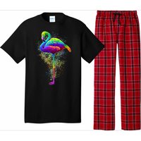 Colorful Pattern Flamingo Pajama Set