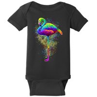 Colorful Pattern Flamingo Baby Bodysuit