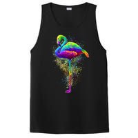 Colorful Pattern Flamingo PosiCharge Competitor Tank