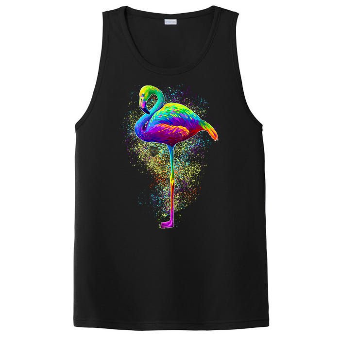 Colorful Pattern Flamingo PosiCharge Competitor Tank