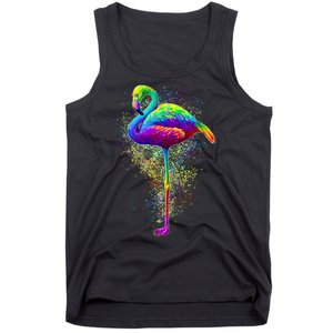 Colorful Pattern Flamingo Tank Top