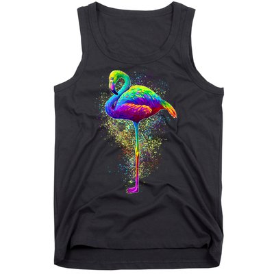 Colorful Pattern Flamingo Tank Top