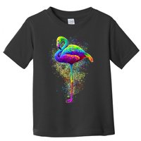 Colorful Pattern Flamingo Toddler T-Shirt