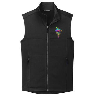 Colorful Pattern Flamingo Collective Smooth Fleece Vest