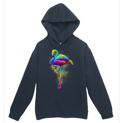 Colorful Pattern Flamingo Urban Pullover Hoodie