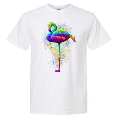 Colorful Pattern Flamingo Garment-Dyed Heavyweight T-Shirt