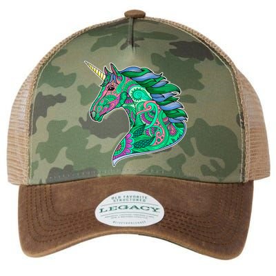 Colorful Pattern Unicorn Legacy Tie Dye Trucker Hat