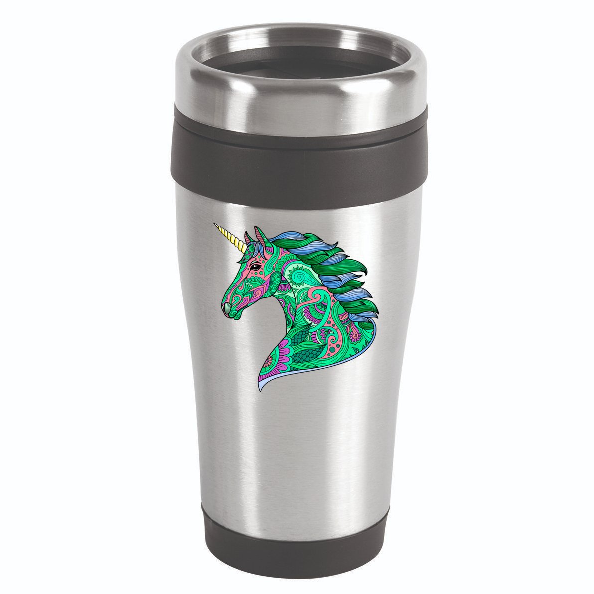 Colorful Pattern Unicorn 16oz Travel Tumbler