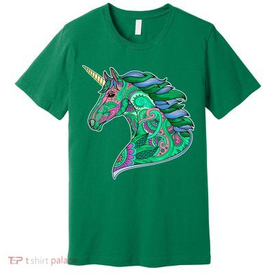 Colorful Pattern Unicorn Premium T-Shirt