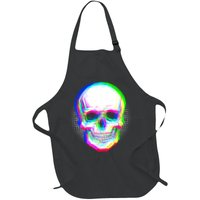 Colorful Pixelated Skull  Apron
