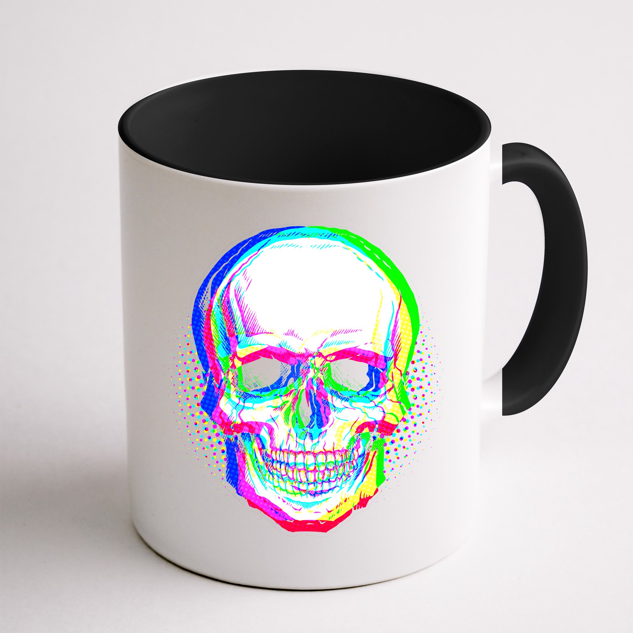 Colorful Pixelated Skull  Mug