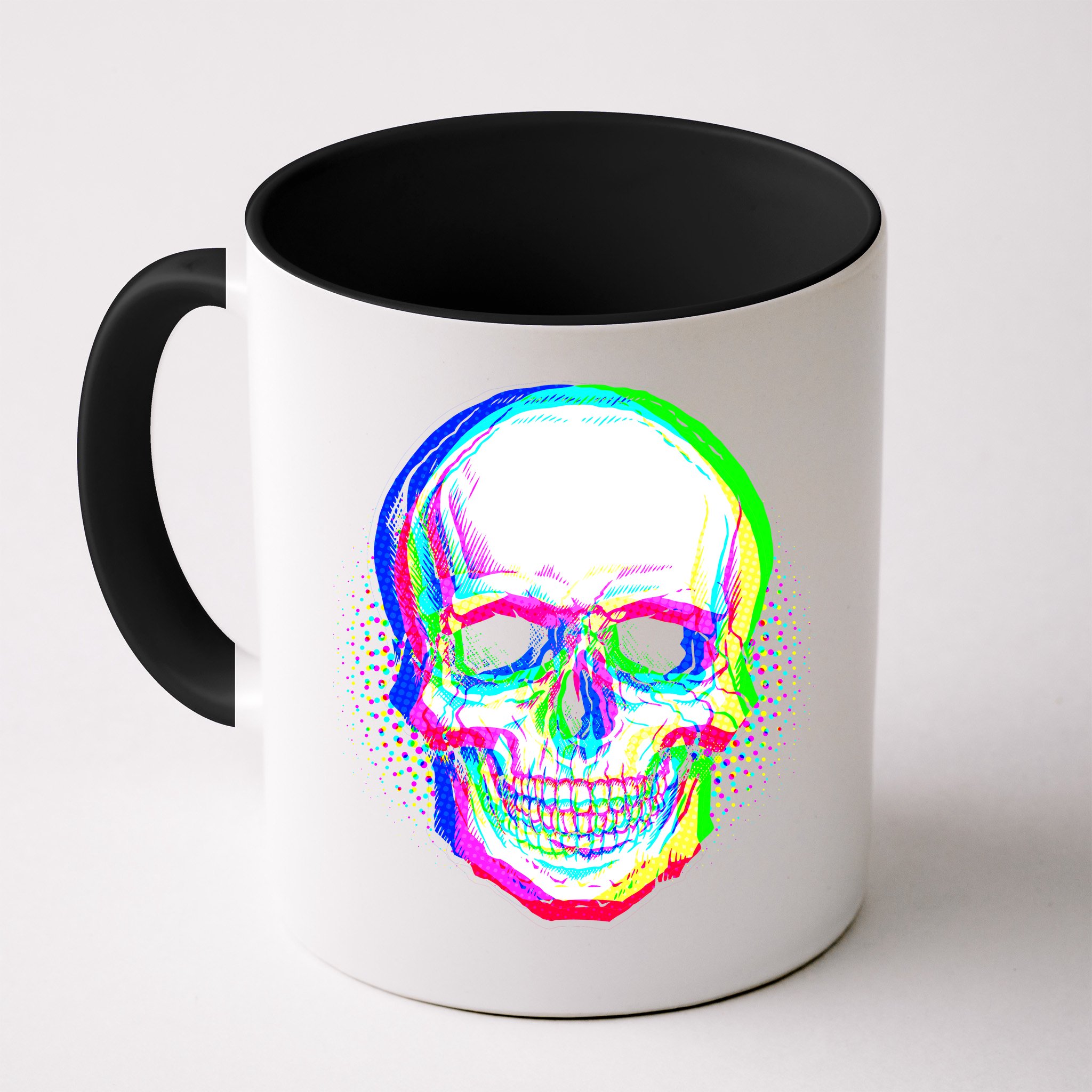 Colorful Pixelated Skull  Mug