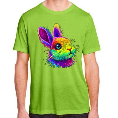 Colorful Rabbit Bunny Art Adult ChromaSoft Performance T-Shirt