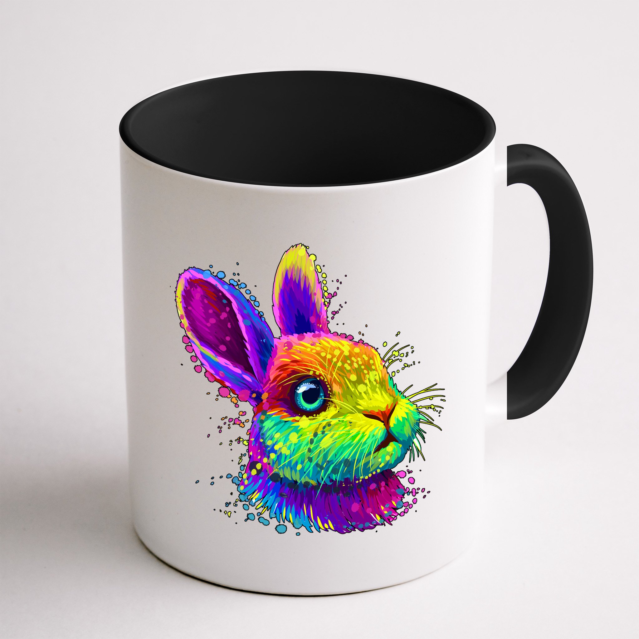 Colorful Rabbit Bunny Art Mug