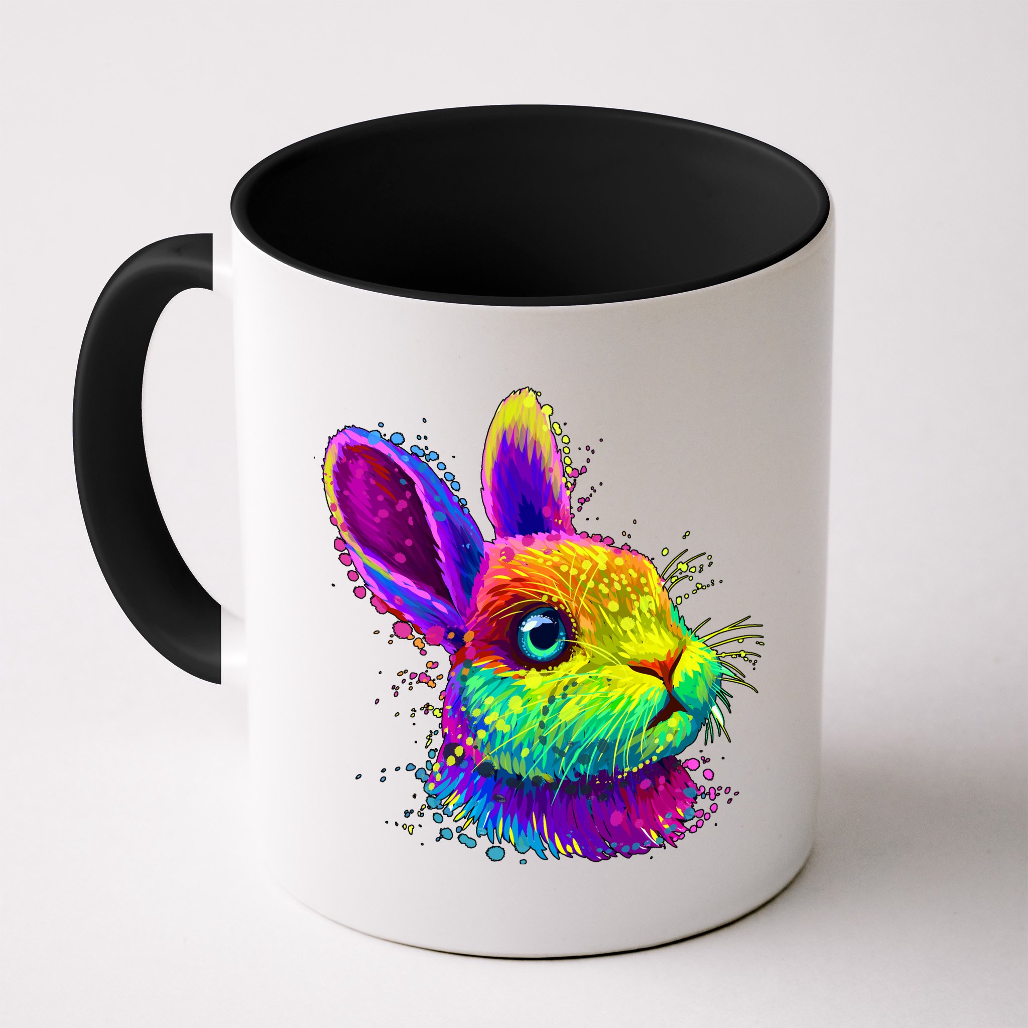 Colorful Rabbit Bunny Art Mug